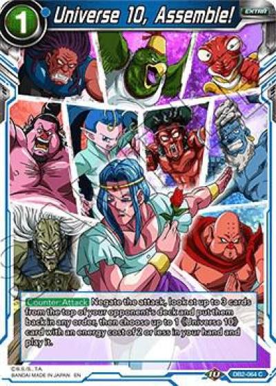 Universe 10 Assemble DB2-064 Draft Box 05 - Divine Multiverse Dragonball Super card