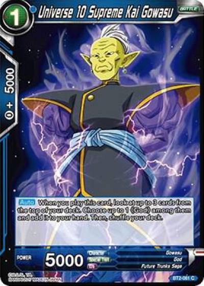 Universe 10 Supreme Kai Gowasu BT2-061 Union Force Dragonball Super card