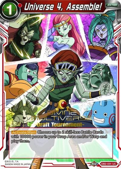Universe 4 Assemble Divine Multiverse Draft Tournament DB2-031 Tournament Promotion Cards Dragonball Super card