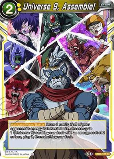 Universe 9 Assemble DB2-127 Draft Box 05 - Divine Multiverse Dragonball Super card