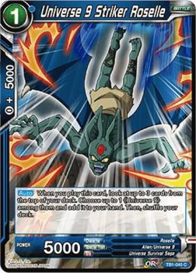 Universe 9 Striker Roselle TB1-045 Tournament of Power Dragonball Super card