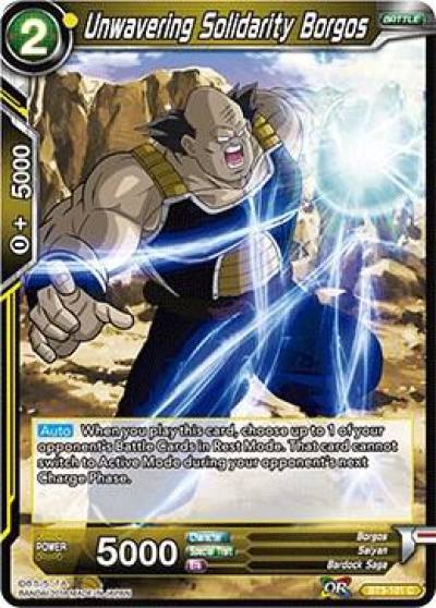 Unwavering Solidarity Borgos Foil BT3-101 Cross Worlds Dragonball Super card