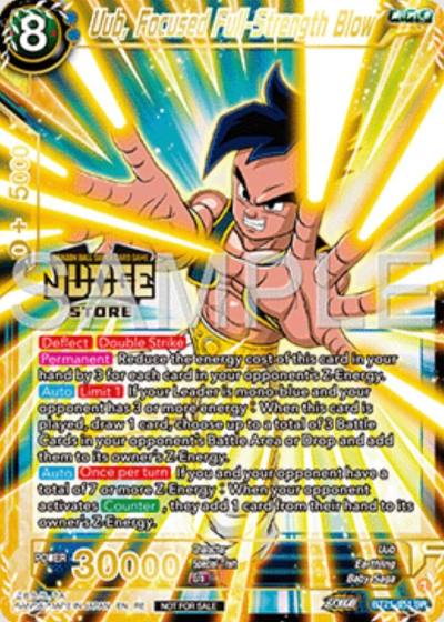 Uub Focused Full Strength Blow Judge Pack Vol16 Store BT21-051 Judge Promotion Cards Dragonball Super card