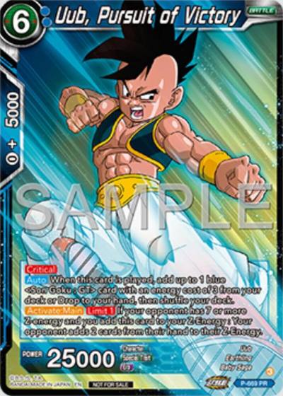 Uub Pursuit of Victory Zenkai Series Tournament Pack Vol11 P-669 Tournament Promotion Cards Dragonball Super card