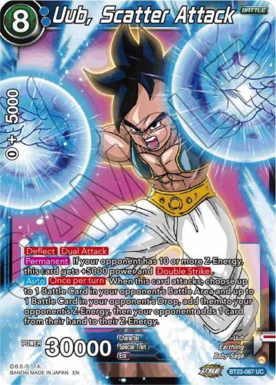 Uub Scatter Attack BT23-067 Perfect Combination Dragonball Super card
