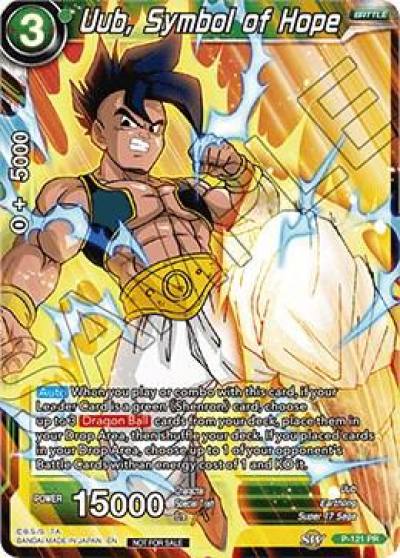 Uub Symbol of Hope Power Booster P-121 Promotion Cards Dragonball Super card