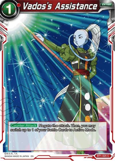 Vadoss Assistance Reprint BT1-025 Battle Evolution Booster Dragonball Super card