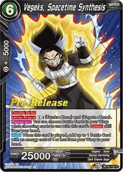 Vegeks Spacetime Synthesis BT10-132 Rise of the Unison Warrior Pre-Release Cards Dragonball Super card