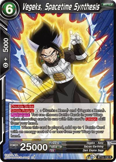 Vegeks Spacetime Synthesis Foil BT10-132 Rise of the Unison Warrior Dragonball Super card