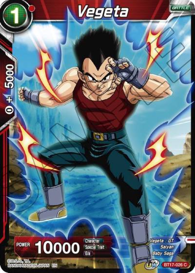 Vegeta BT17-026 Ultimate Squad Dragonball Super card