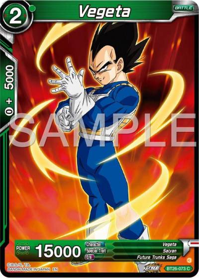 Vegeta BT26-073 Ultimate Advent Dragonball Super card