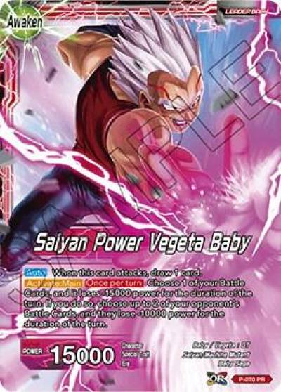Vegeta Baby Saiyan Power Vegeta Baby P-070 Promotion Cards Dragonball Super card