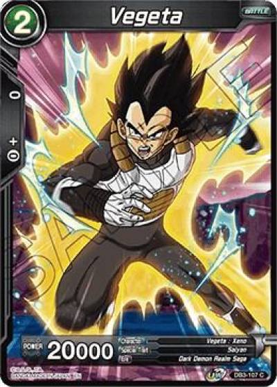 Vegeta DB3-107 Draft Box 06 - Giant Force Dragonball Super card