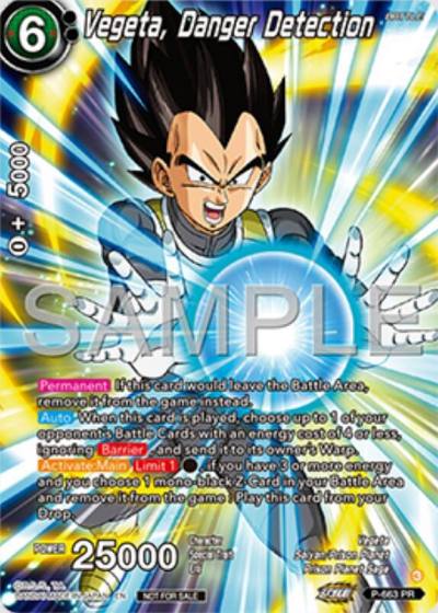 Vegeta Danger Detection Alternate Art Deluxe Pack 2025 Vol1 P-663 Promotion Cards Dragonball Super card