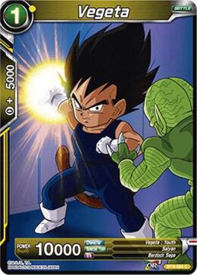 Vegeta Foil BT3-094 Cross Worlds Dragonball Super card