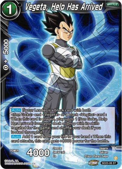 Vegeta Help Has Arrived SD23-06 Critical Blow Dragonball Super card