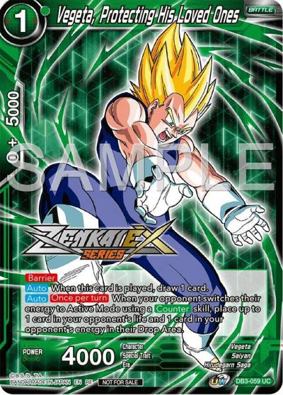 Vegeta Protecting His Loved Ones Event Pack 15 DB3-059 Promotion Cards Dragonball Super card
