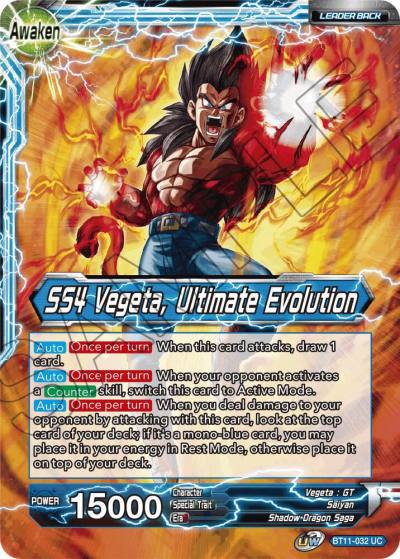 Vegeta SS4 Vegeta Ultimate Evolution BT11-032 Vermilion Bloodline Dragonball Super card
