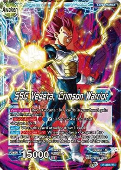 Vegeta SSG Vegeta Crimson Warrior P-360 PR Promotion Cards Dragonball Super card