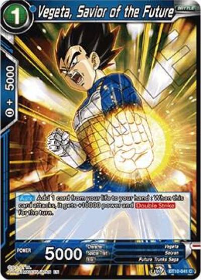 Vegeta Savior of the Future BT10-041 Rise of the Unison Warrior Dragonball Super card