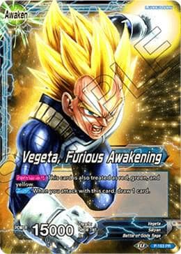 Vegeta // Vegeta, Furious Awakening (Draft Box 04 Tournament) P-163 Promotion Cards Dragon Ball Super card
