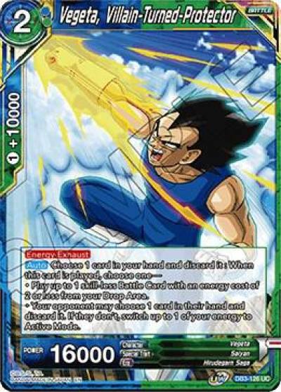 Vegeta Villain Turned Protector DB3-126 Draft Box 06 - Giant Force Dragonball Super card