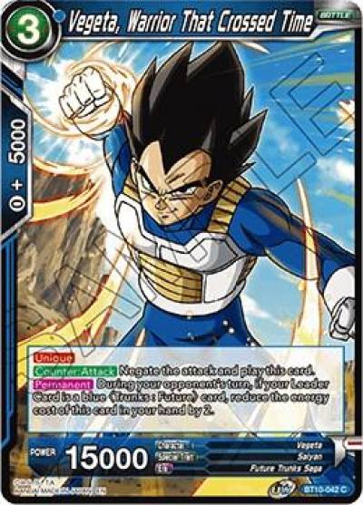 Vegeta Warrior That Crossed Time Foil BT10-042 Rise of the Unison Warrior Dragonball Super card