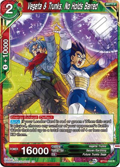 Vegeta and Trunks No Holds Barred BT10-144 Rise of the Unison Warrior Dragonball Super card