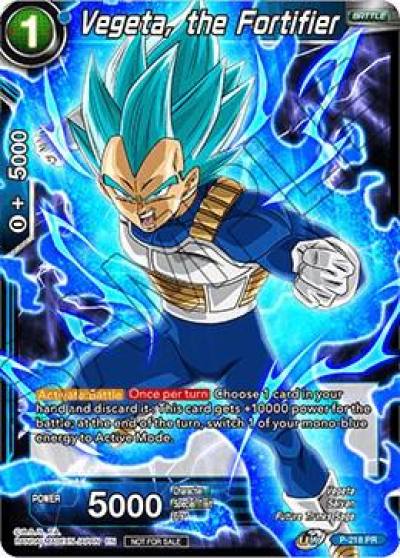 Vegeta the Fortifier P-218 Promotion Cards Dragonball Super card