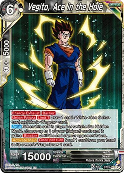 Vegito Ace in the Hole BT29-142 Fearsome Rivals Dragonball Super card