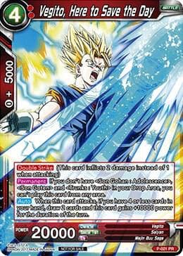 Vegito, Here to Save the Day P-021 Promotion Cards Dragon Ball Super card