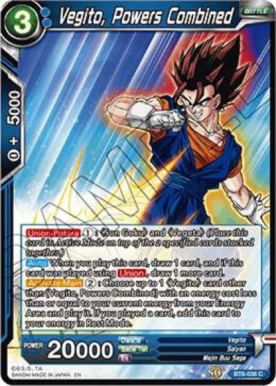Vegito Powers Combined BT6-036 Destroyer Kings Dragonball Super card