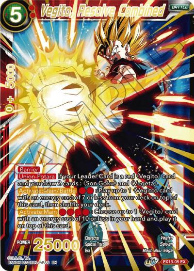 Vegito Resolve Combined EX13-05 Special Anniversary Set 2020 Dragonball Super card