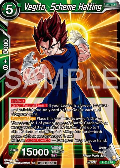 Vegito, Scheme Halting (Zenkai Series Tournament Pack Vol.9) P-632 Promotion Cards Dragon Ball Super card