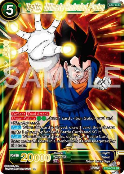 Vegito Ultimate Unrivaled Fusion BT26-076 Ultimate Advent Dragonball Super card