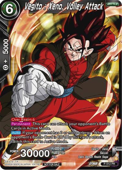 Vegito Xeno Volley Attack Deluxe Pack 2024 Vol1 P-512 Promotion Cards Dragonball Super card