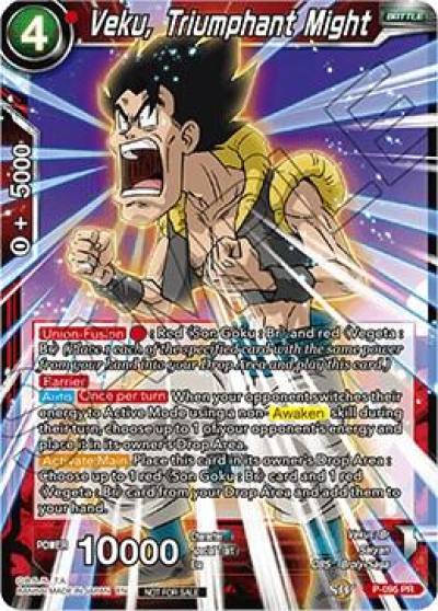 Veku Triumphant Might P-095 Promotion Cards Dragonball Super card