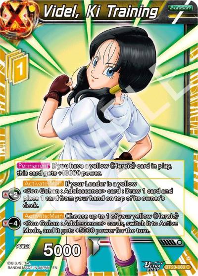 Videl Ki Training BT28-080 Prismatic Clash Dragonball Super card