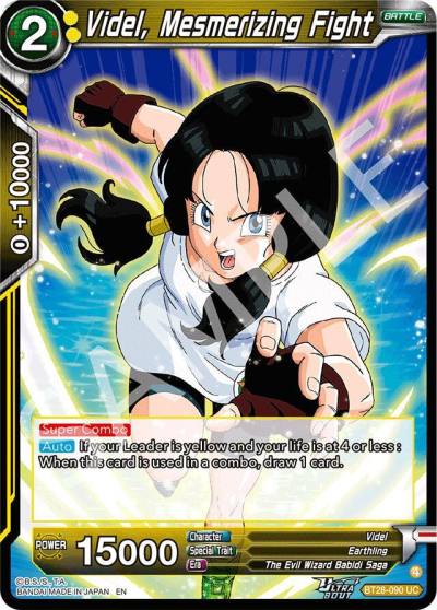 Videl Mesmerizing Fight BT28-090 Prismatic Clash Dragonball Super card