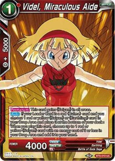 Videl Miraculous Aide BT8-010 Malicious Machinations Dragonball Super card