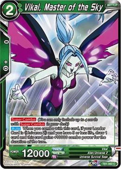 Vikal Master of the Sky TB1-063 Tournament of Power Dragonball Super card