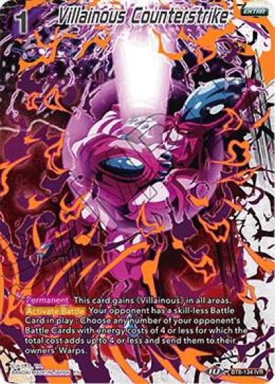 Villainous Counterstrike BT8-134 Malicious Machinations Dragonball Super card