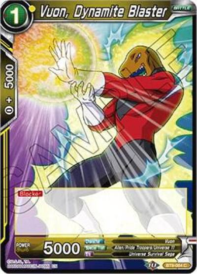 Vuon Dynamite Blaster BT9-064 Universal Onslaught Dragonball Super card