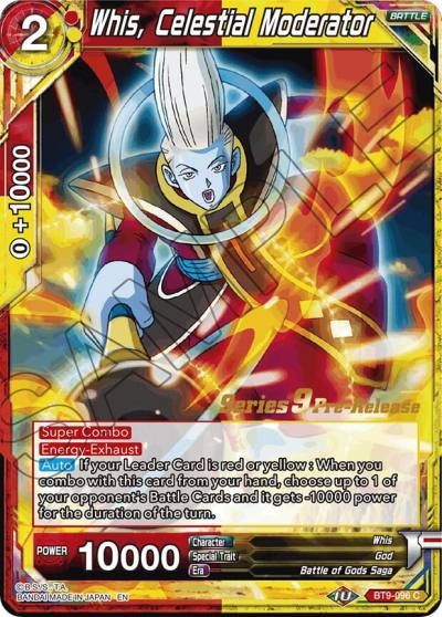 Whis Celestial Moderator BT9-096 Universal Onslaught Pre-Release Cards Dragonball Super card