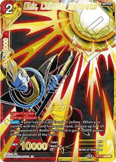Whis Celestial Moderator SPR BT9-096 Universal Onslaught Dragonball Super card