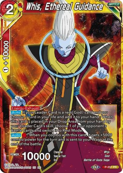 Whis Ethereal Guidance P-207 Mythic Booster Dragonball Super card