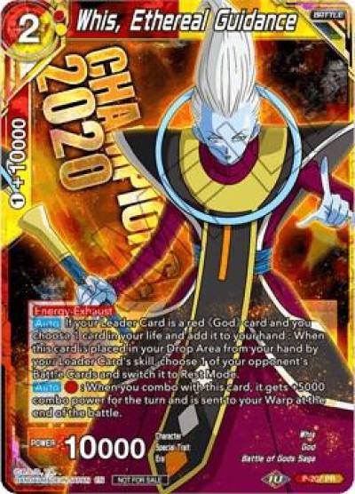 Whis Ethereal Guidance P-207 Promotion Cards Dragonball Super card