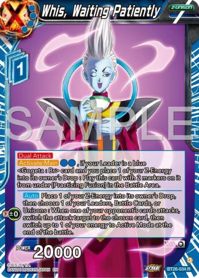 Whis Waiting Patiently Foil BT26-034 Ultimate Advent Dragonball Super card