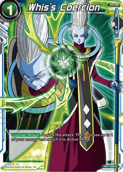 Whiss Coercion Alternate Art Foil BT1-055 Special Anniversary Set Dragonball Super card