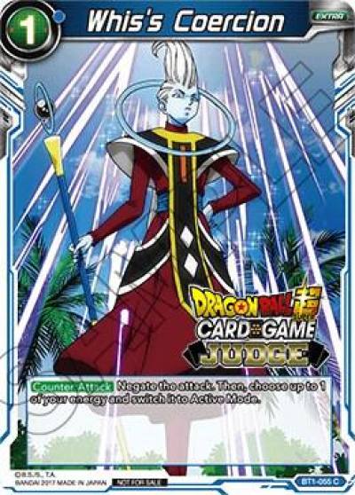 Whiss Coercion BT1-055 Judge Promotion Cards Dragonball Super card